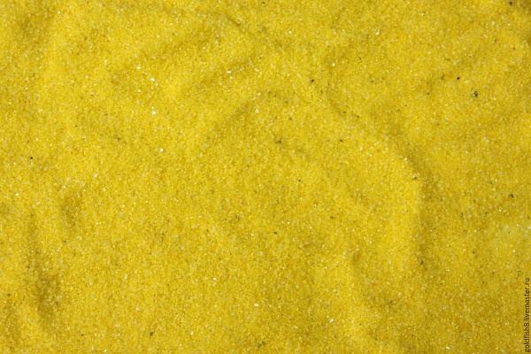 Песок кварцевый желтый