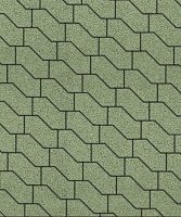 Тротуарные плиты "S-ФОРМА" - В3Ф10  Гранит Зеленый